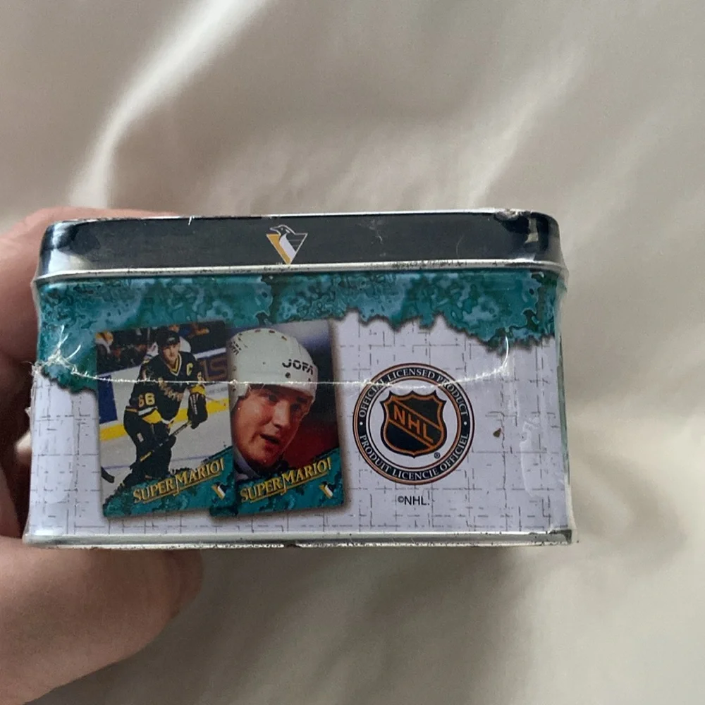 1996 Metallic Impressions Super Mario Lemieux 5 Metal Card Set - Tin (BIN2) - Picture 5 of 6